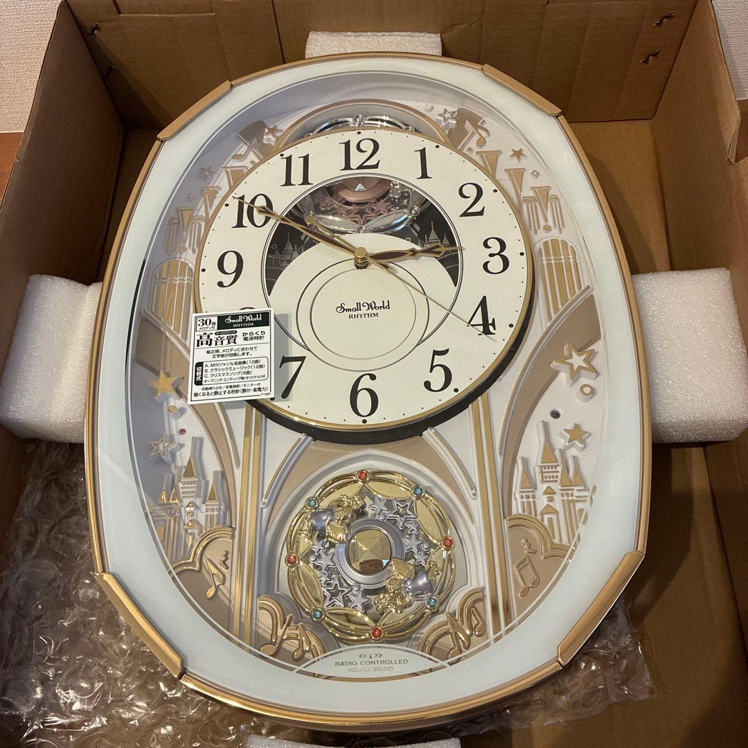 Small World 電波時計 4MN551RH03 白