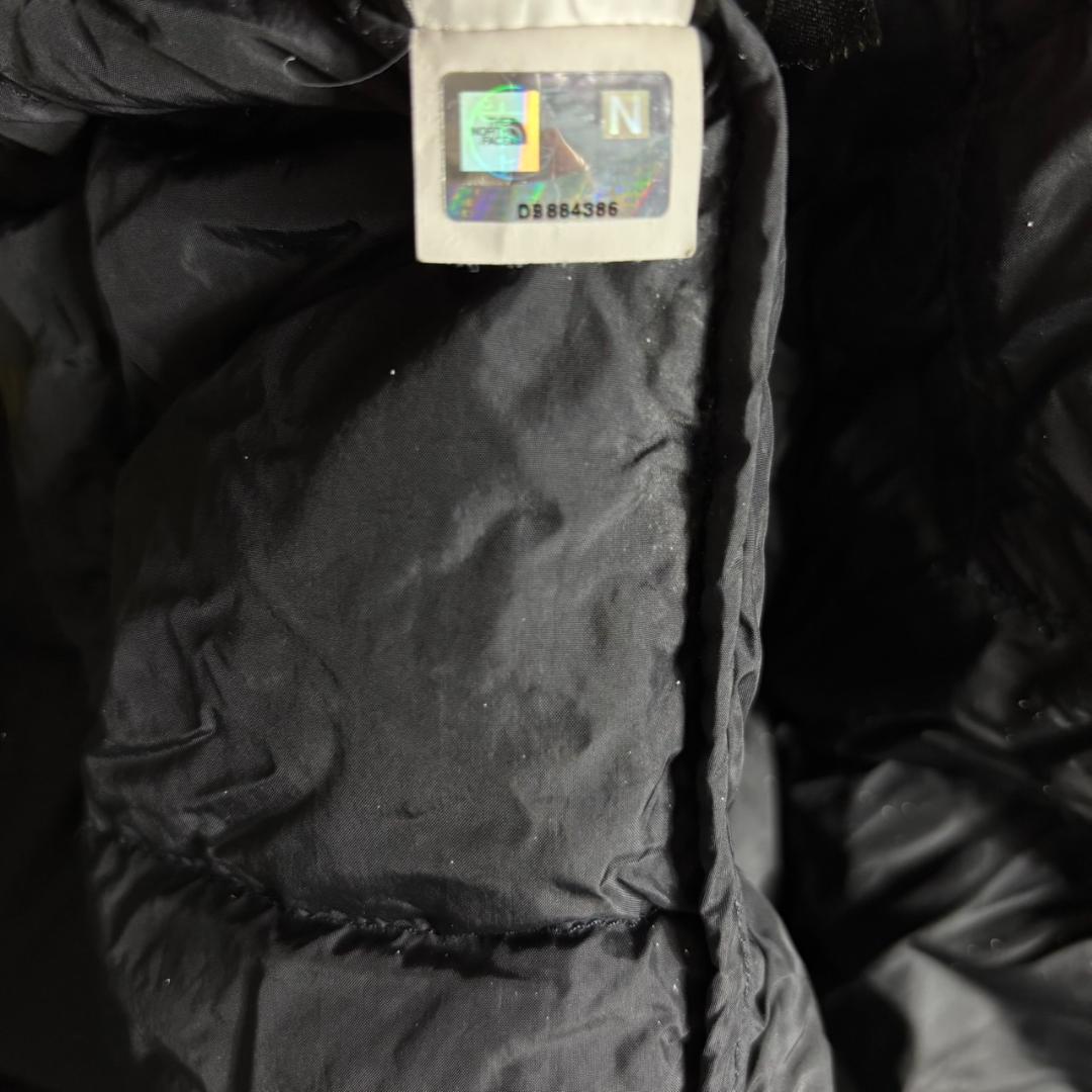 ザノースフェイス ダウンジャケット 600フィル　刺繍ロゴ　レディースM　黒