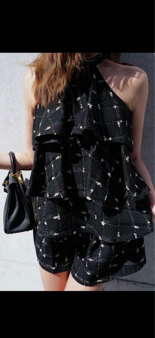 シェリエ　sheller candy check tweed