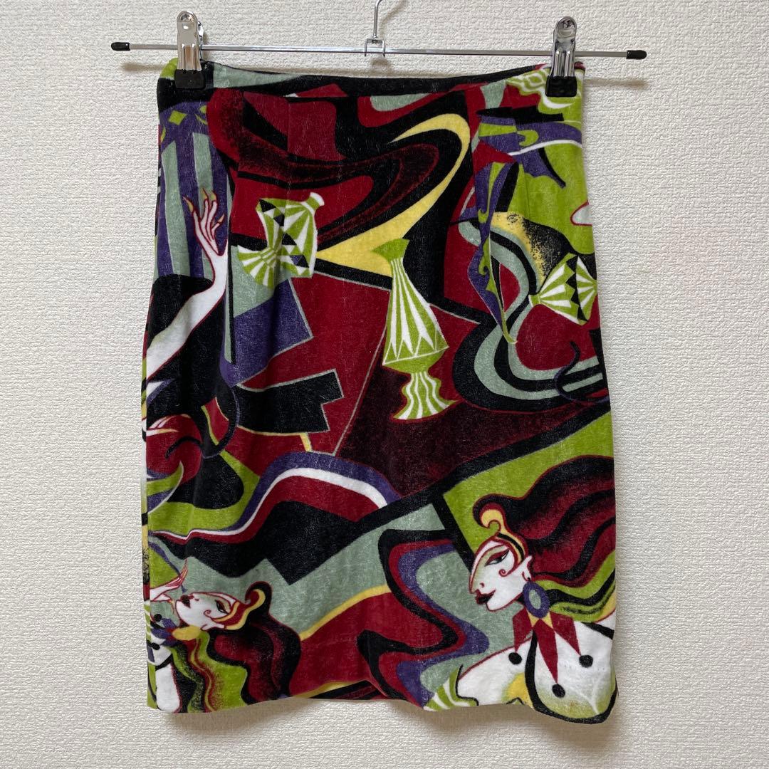 KANSAI O2 ヴィンテージ 上下セットアップ　　カラフル 抽象柄 個性的