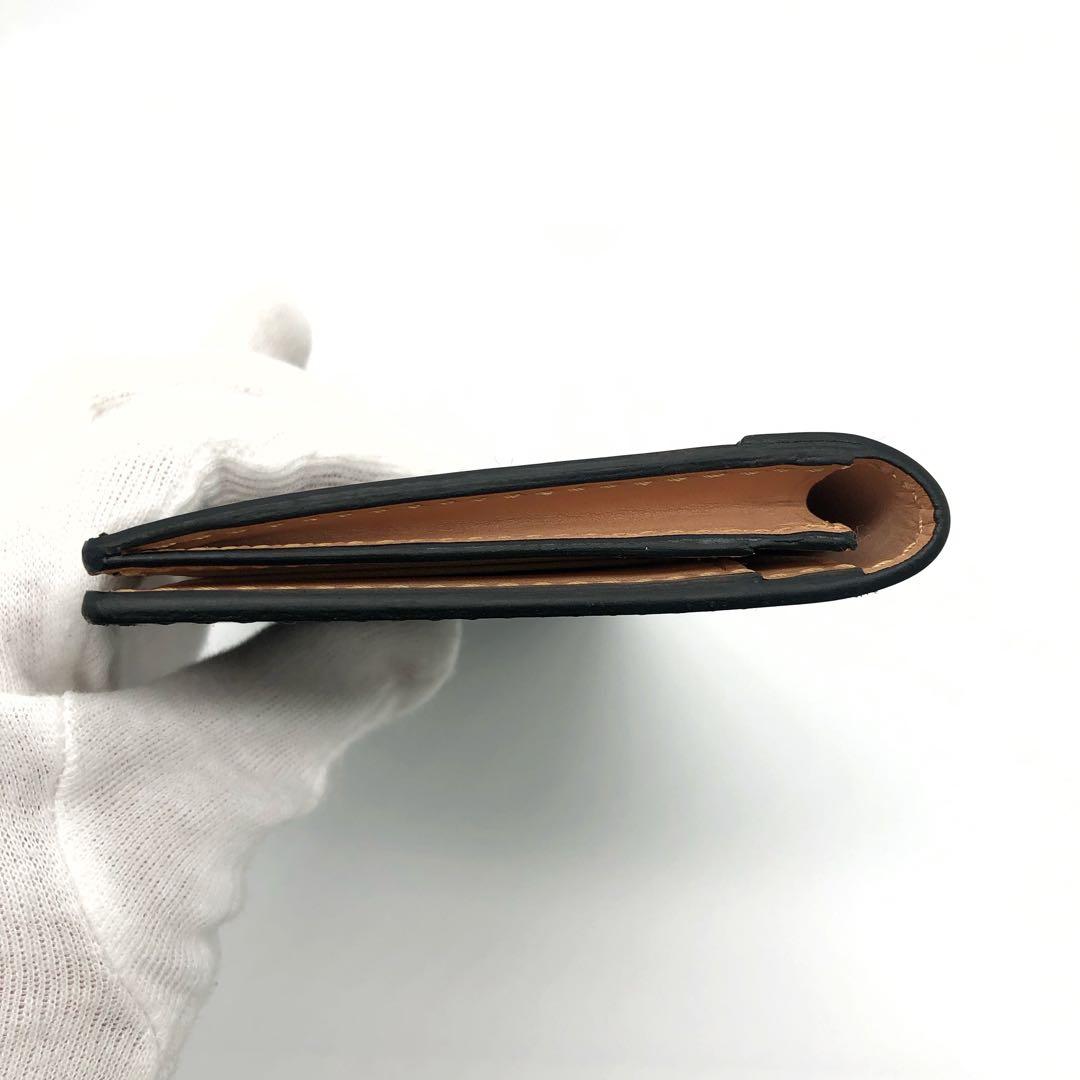 未使用✨大峡製鞄　コードバン　二つ折り長財布 メンズ