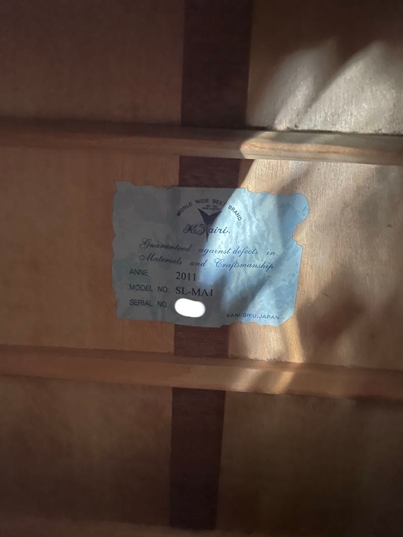 ギター k.yairi SL-MA1