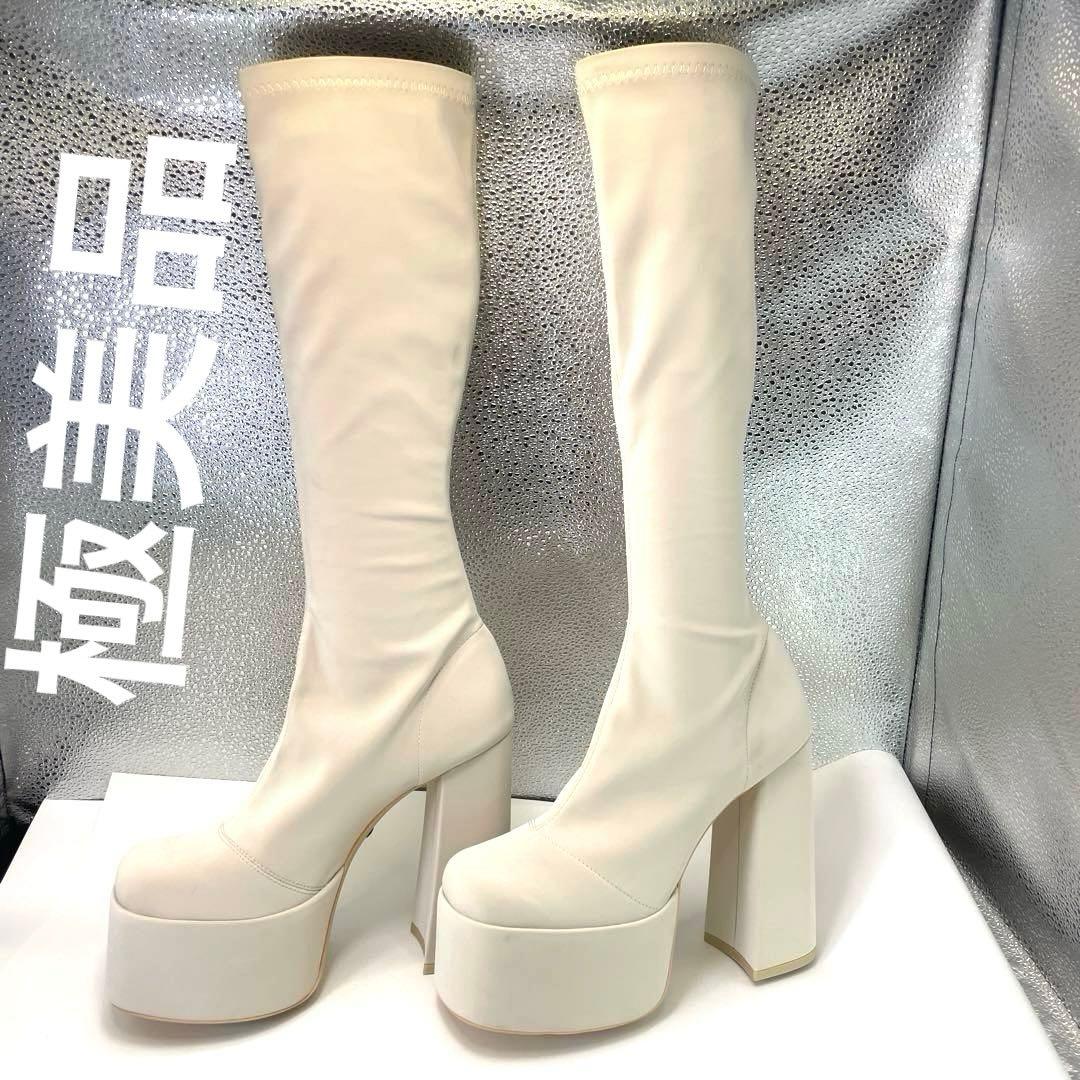 Darich ダーリッチ　ウルトラストレッチレザーロングブーツ　23.5㎝