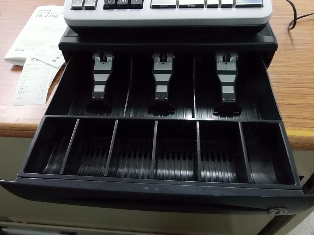 設定無料 レシートのみ CASIO TE-2700 レジスター 2505302