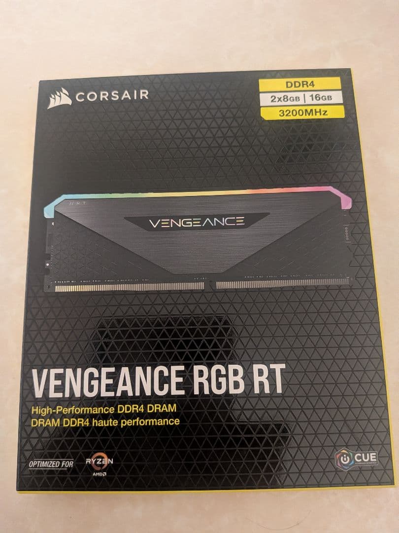 (値下)新品 VENGEANCE RGB RT DDR4 3200MHz16GB