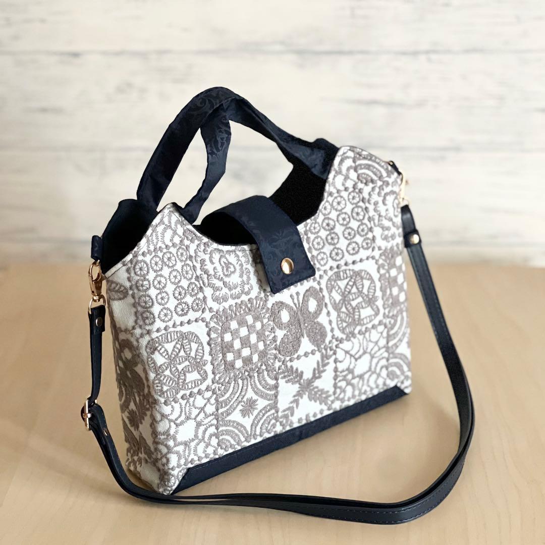 forest tile 持ち手付きショルダーバッグMB509-123