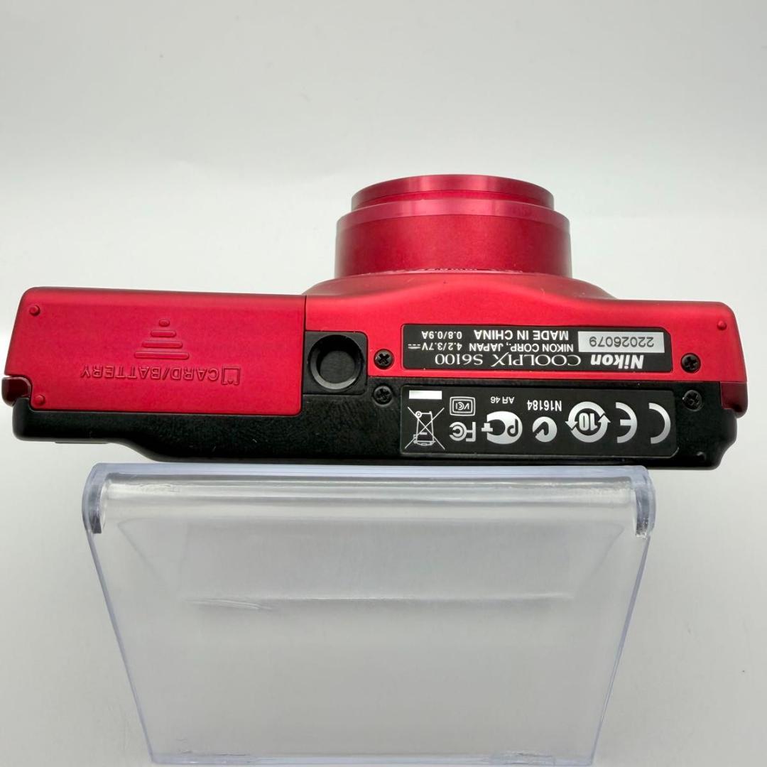 【極美品】Nikon COOLPIX S6100 レッド 箱付 11032