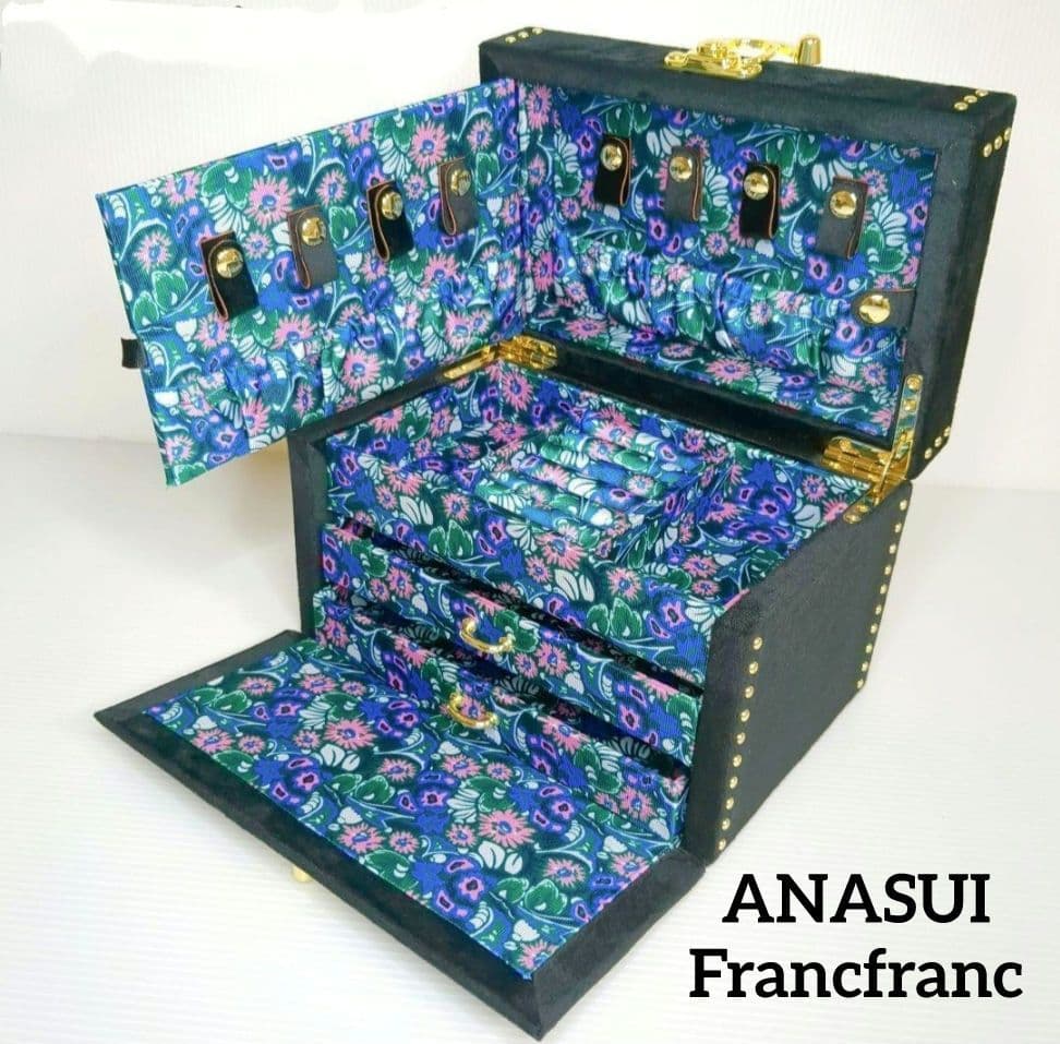未使用 アナスイ Francfranc ジュエリーボックス 完売品 S 黒