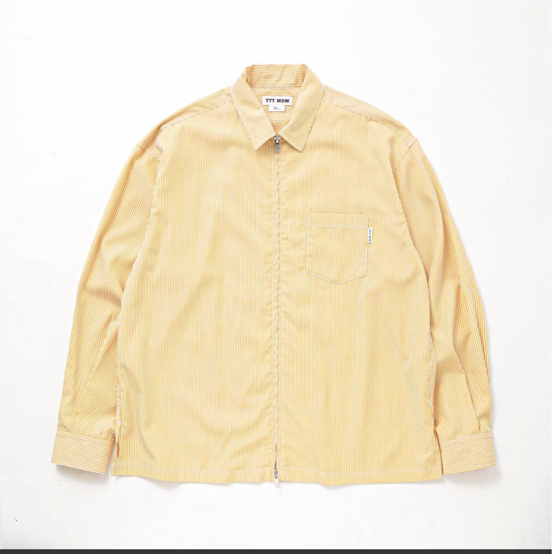 TTTMSW 25AW Zip up shirt（YELLOW STRIPE）