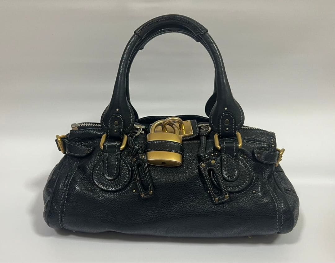 Chloe クロエ　パディントン　ハンドバッグ　ブラック　南京錠あり