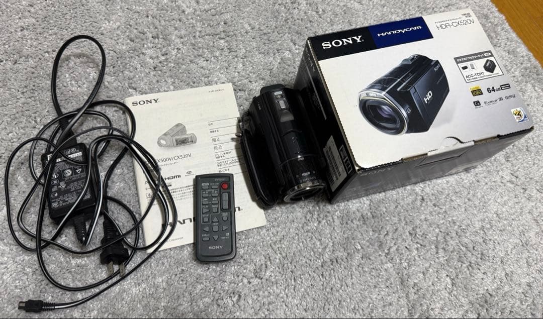 SONY HDR-CX520V ビデオカメラ 完動品　64GB フルHD