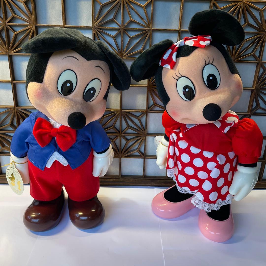 ミッキー ミニー オルゴール 首振り SANKYO