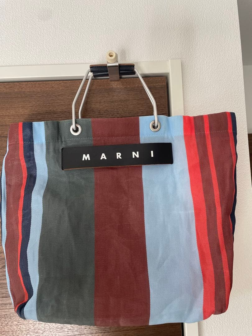 ☆美品☆MARNI ストライプ バッグ　マルニ　保存袋付き