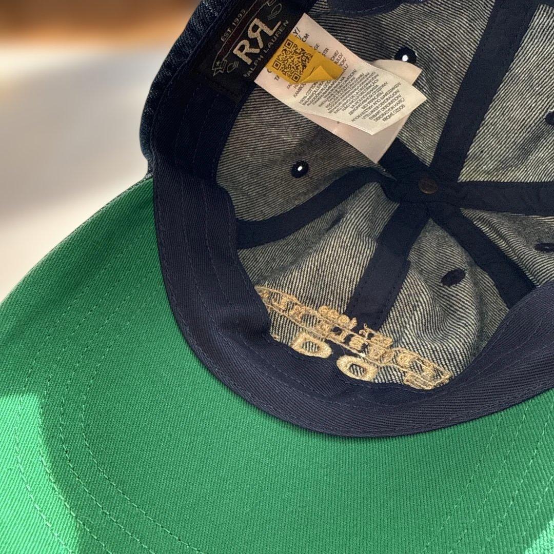 ntk品　ダブルアールエル RRL キャップ 帽子 デニム　ラルフローレン
