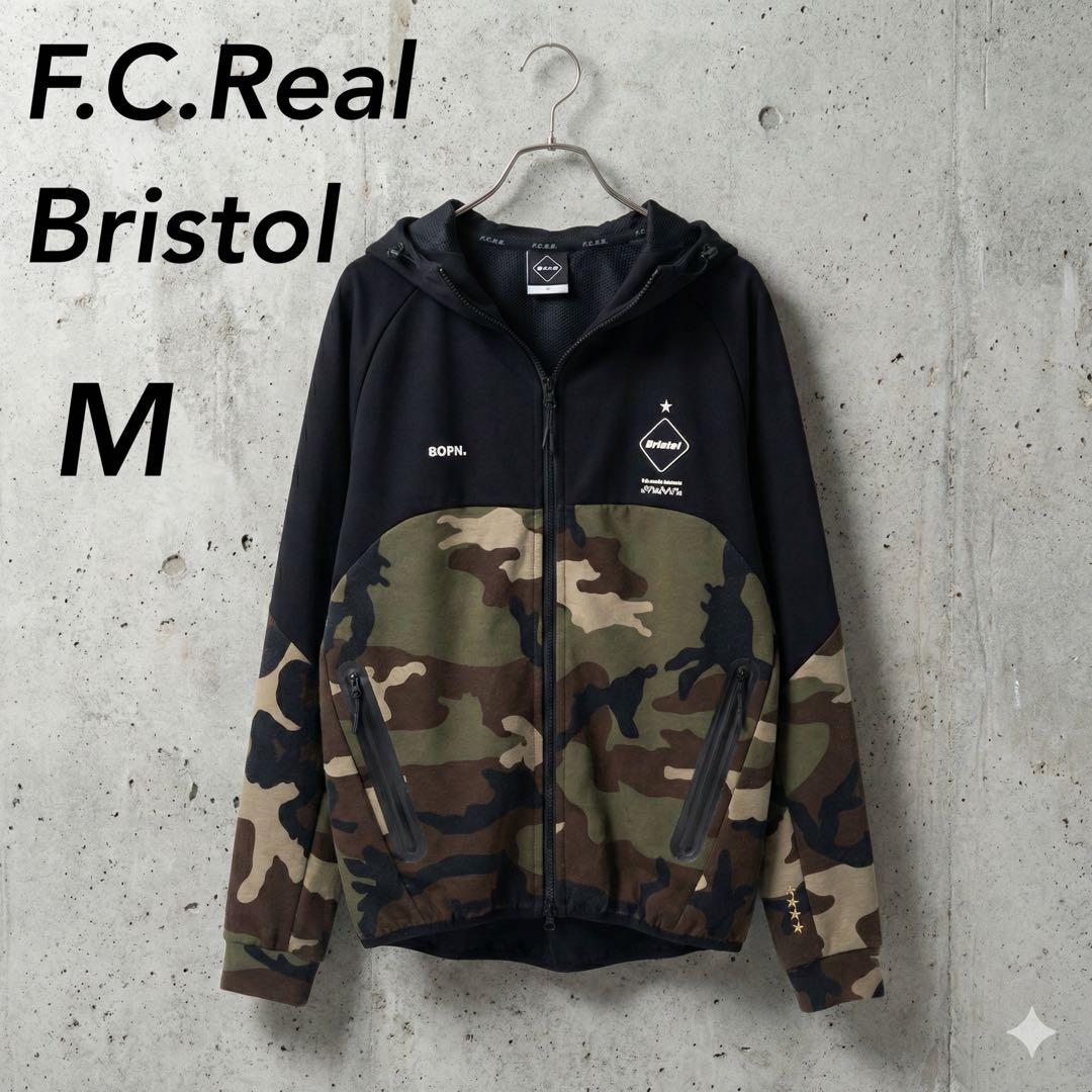 F.C.R.B. エフシーレアルブリストル カモフラ切替 フーデッドジャケット