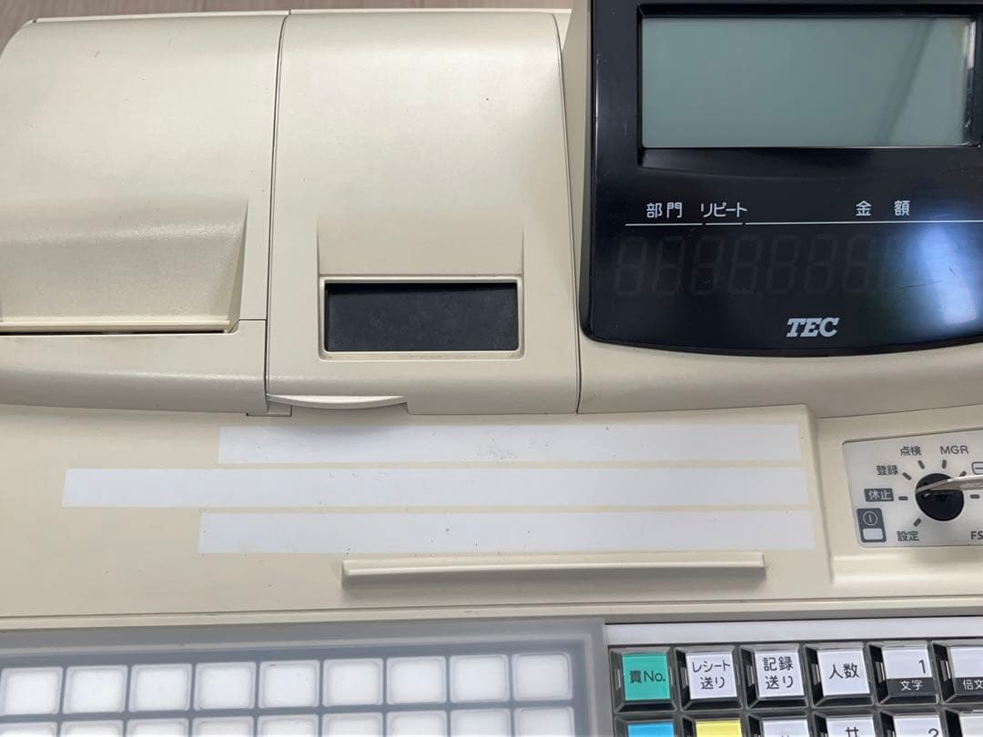 【動作OＫ】TEC 電子レジスター F S-1550 東芝テック -347-