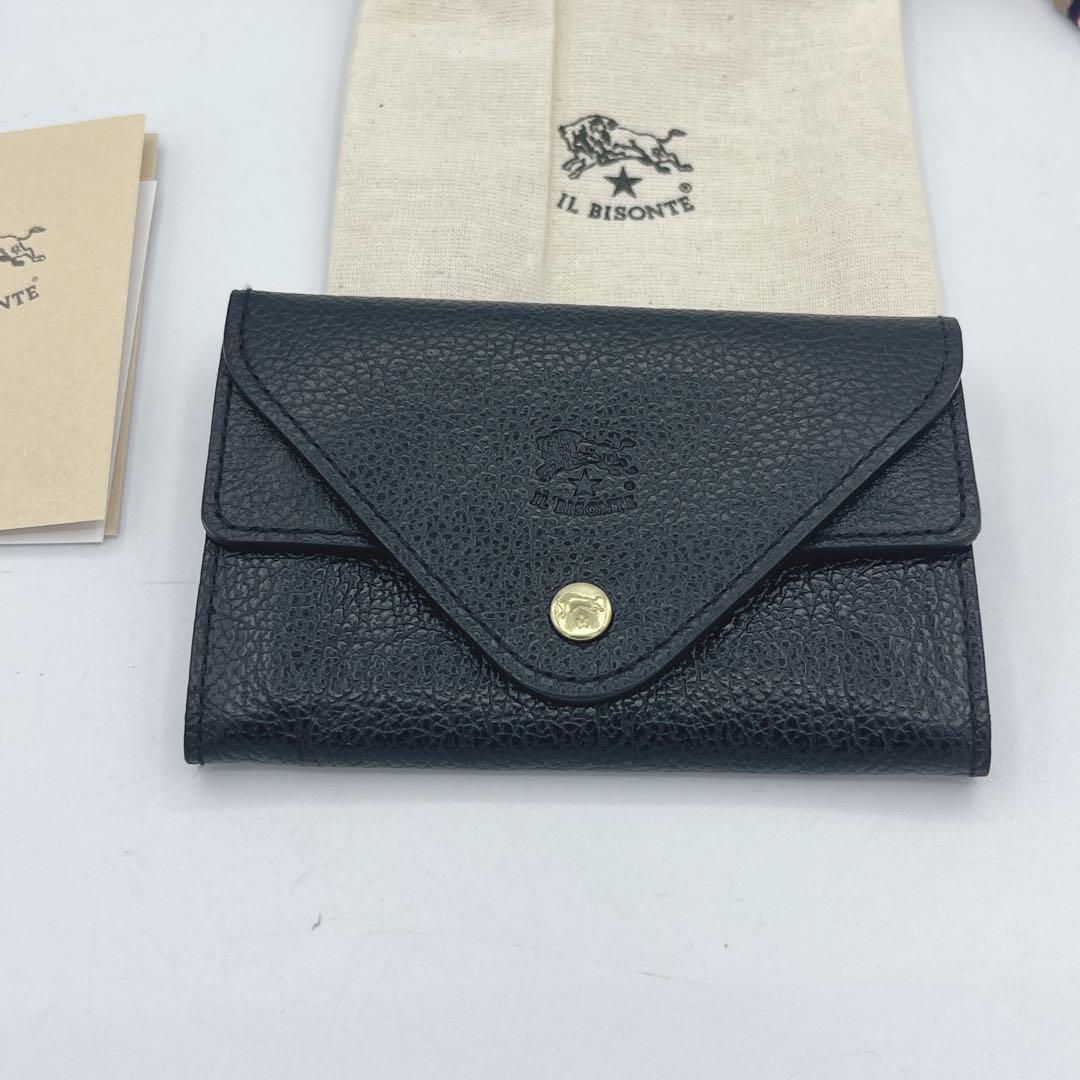IL BISONTE イルビゾンテ 新品 ケース カードケース 黒 財布