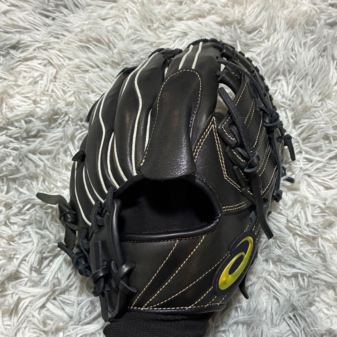 【美品】asics 軟式 右投げ 大人 大谷翔平モデル 本革 オールラウンド