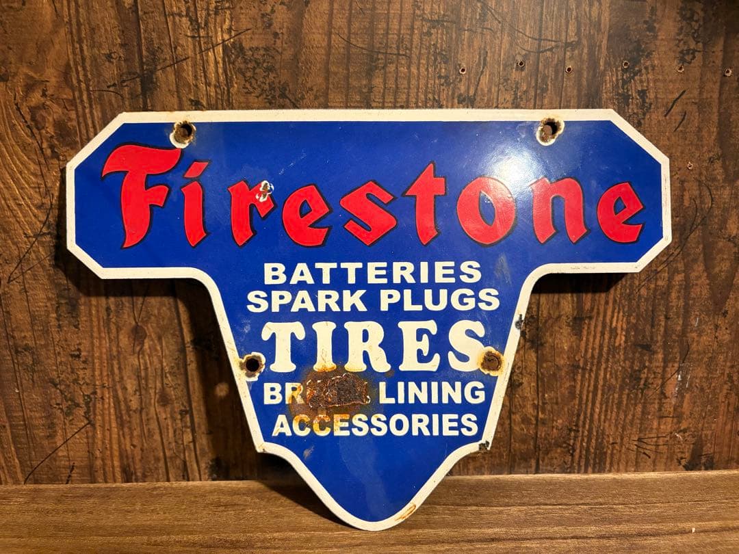 Firestone ヴィンテージ看板 50s〜60sアメリカ製