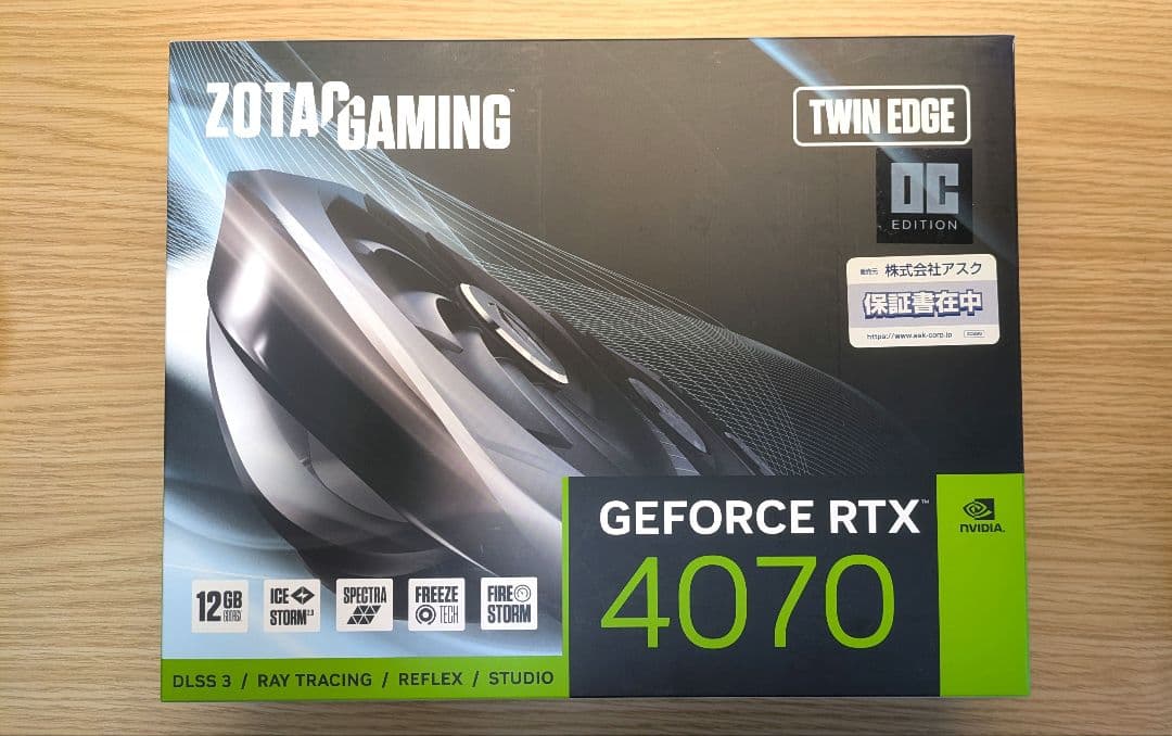 工*ト様 NVIDIA RTX4070 12GB ZOTAC 美品