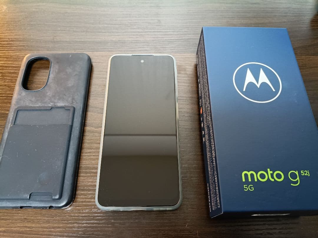 Motorola moto g52j 5G 本体 ケース付き