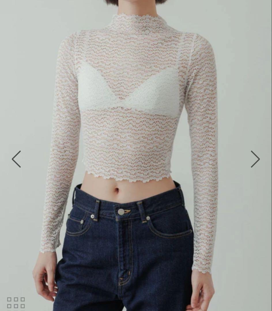 トップス yo biotop lace long sleeve top