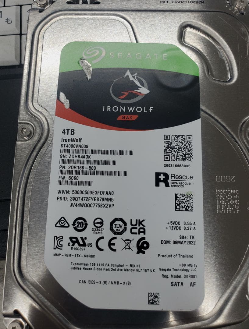 Seagate ST4000VN008⭐︎4TB HDD