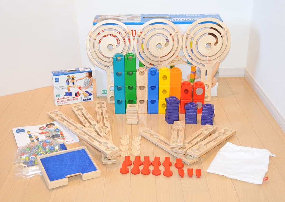 【美品】クアドリラ　ツイスト&レールセット＋ビー玉キャッチャー