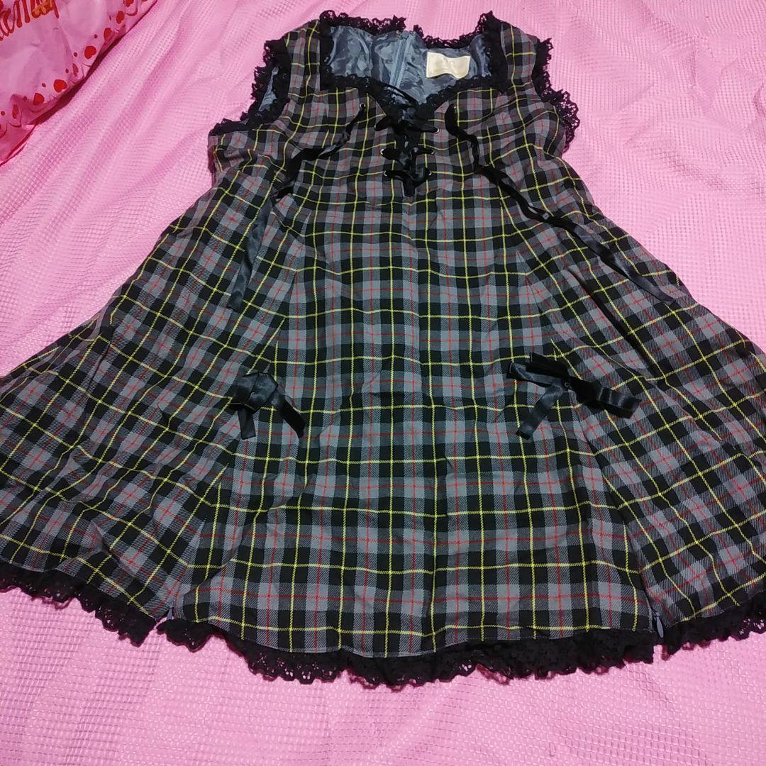 メタモルフォーゼ　チェック柄JSK　ブルマ付き　ロリータ　ロリィタパンク　メタモ