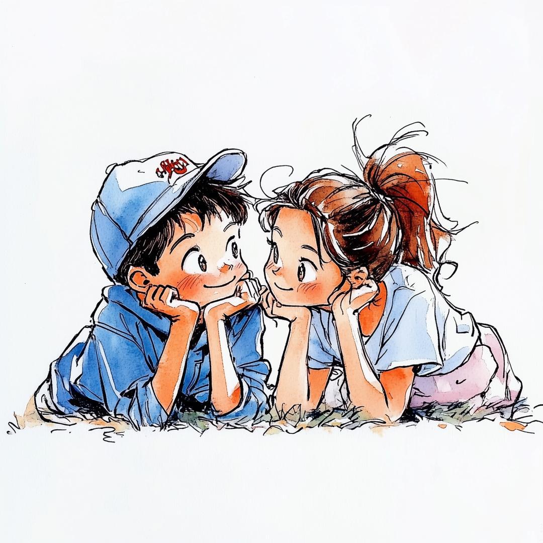 KKさま専用_夢を共有するふたりのイラスト画