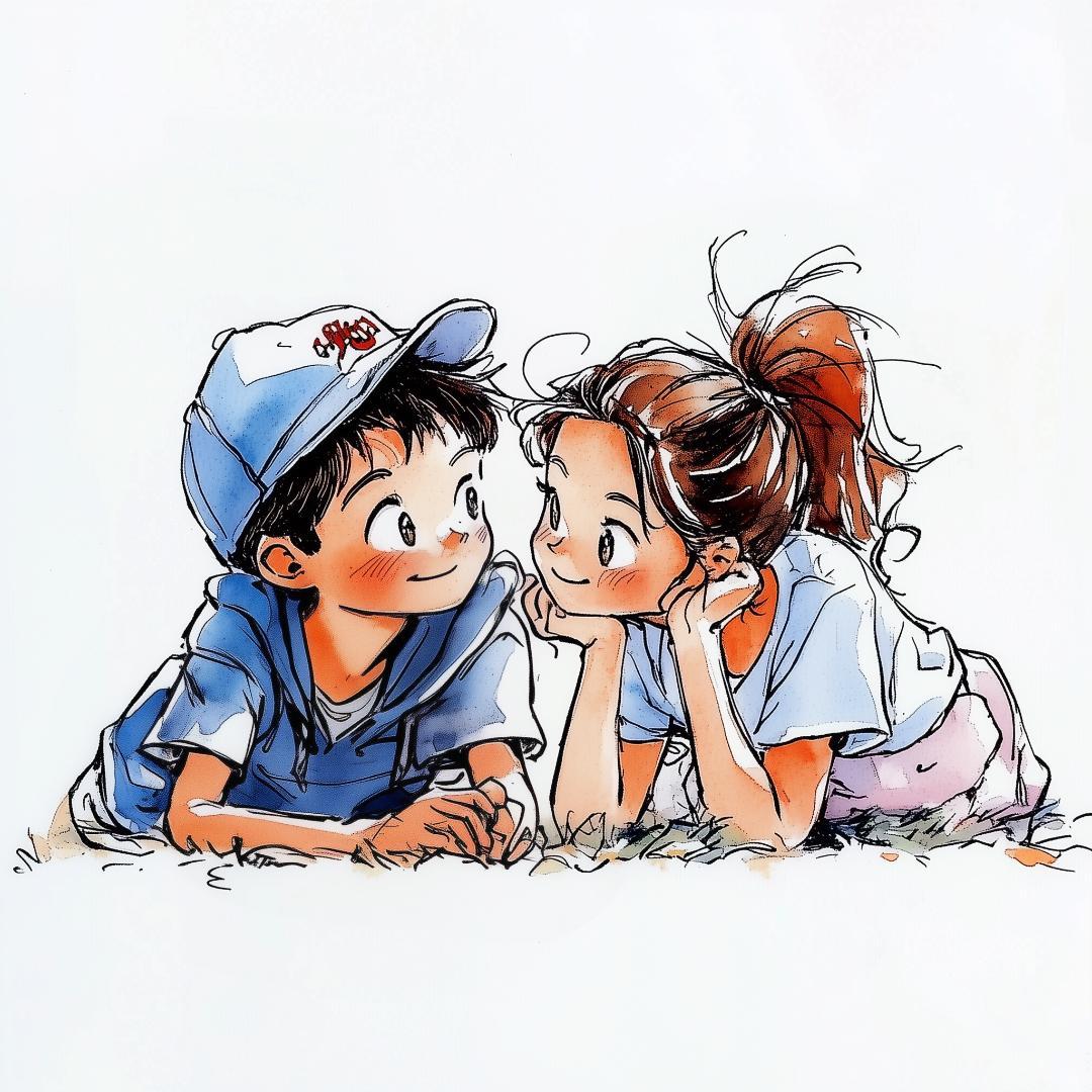 KKさま専用_夢を共有するふたりのイラスト画