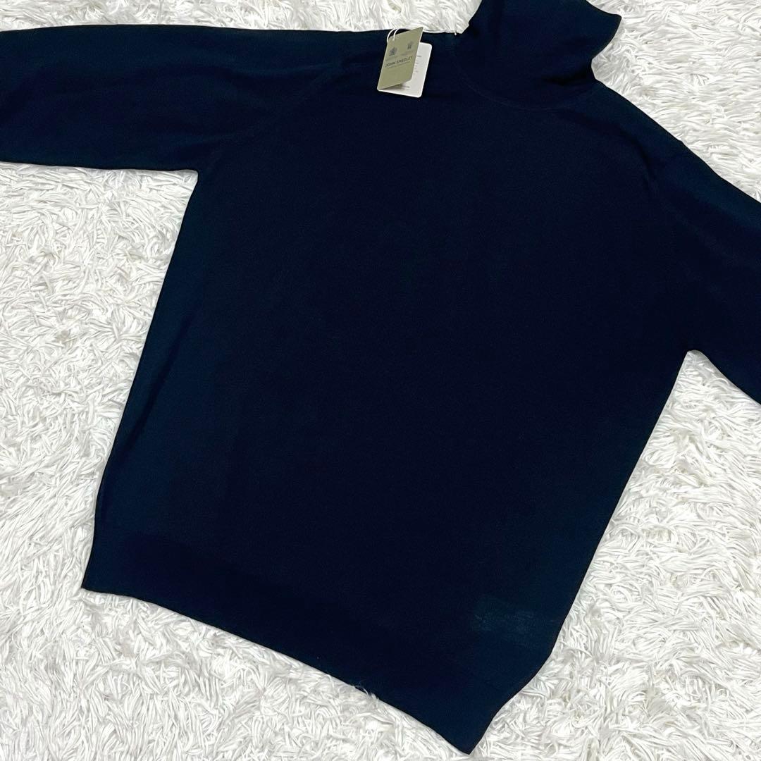 未使用品✨JOHN SMEDLEY タートルネックニット ブラック Lサイズ