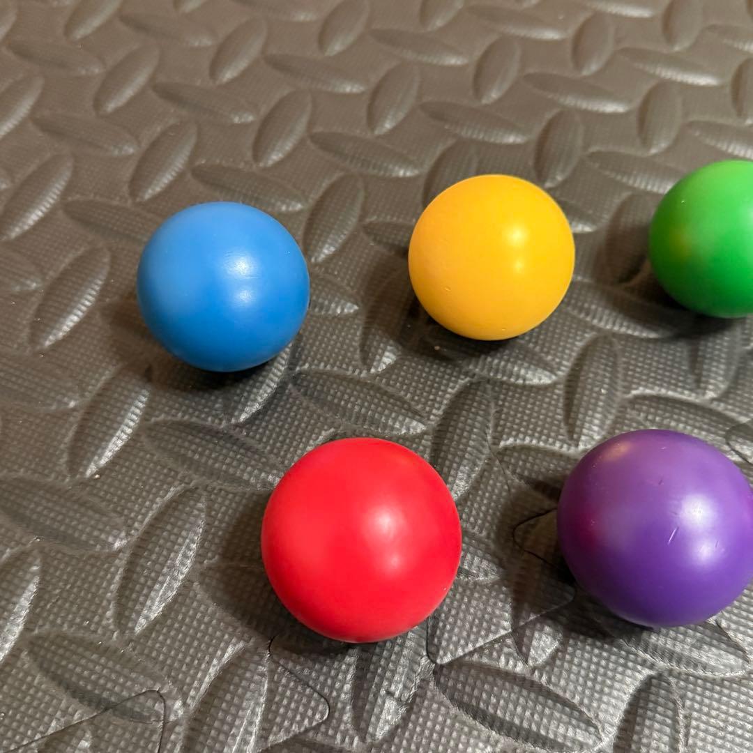 WAKU ワク 童具館 カラーボール 知育玩具 木製 お椀 玉 6色 遊び
