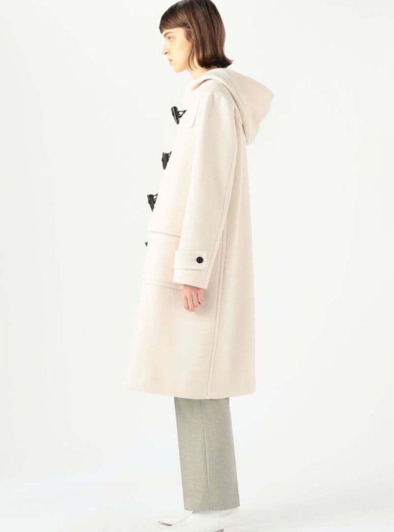 極美品✨MCAFEE ウールメルトン　ロングダッフルコート　オフホワイト　36