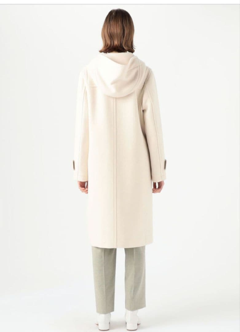 極美品✨MCAFEE ウールメルトン　ロングダッフルコート　オフホワイト　36