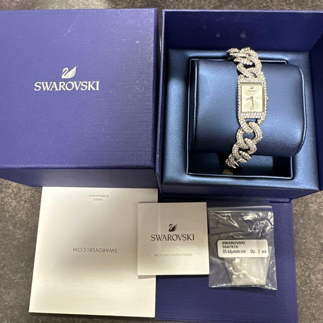 【美品】スワロフスキー腕時計