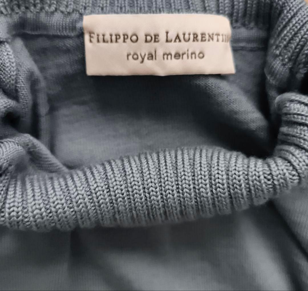 【 FILIPPO DE LAURENTIIS 】モックネック ニット 16G