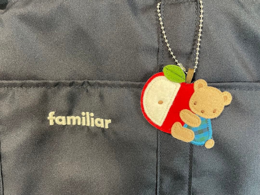 【極美品2025】familiar マザーズバック 青系ファミリアチェック