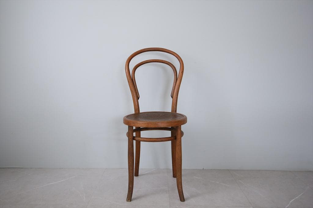 フランスアンティークMundus製ベントウッドチェア/木製椅子イス(92-65)