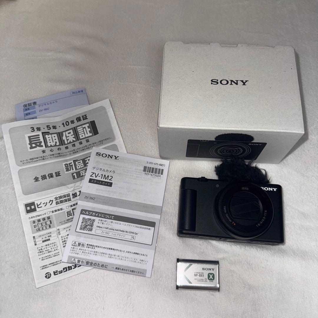 SONY(ソニー) ZV-1M2 5年保証書　SDカード付き