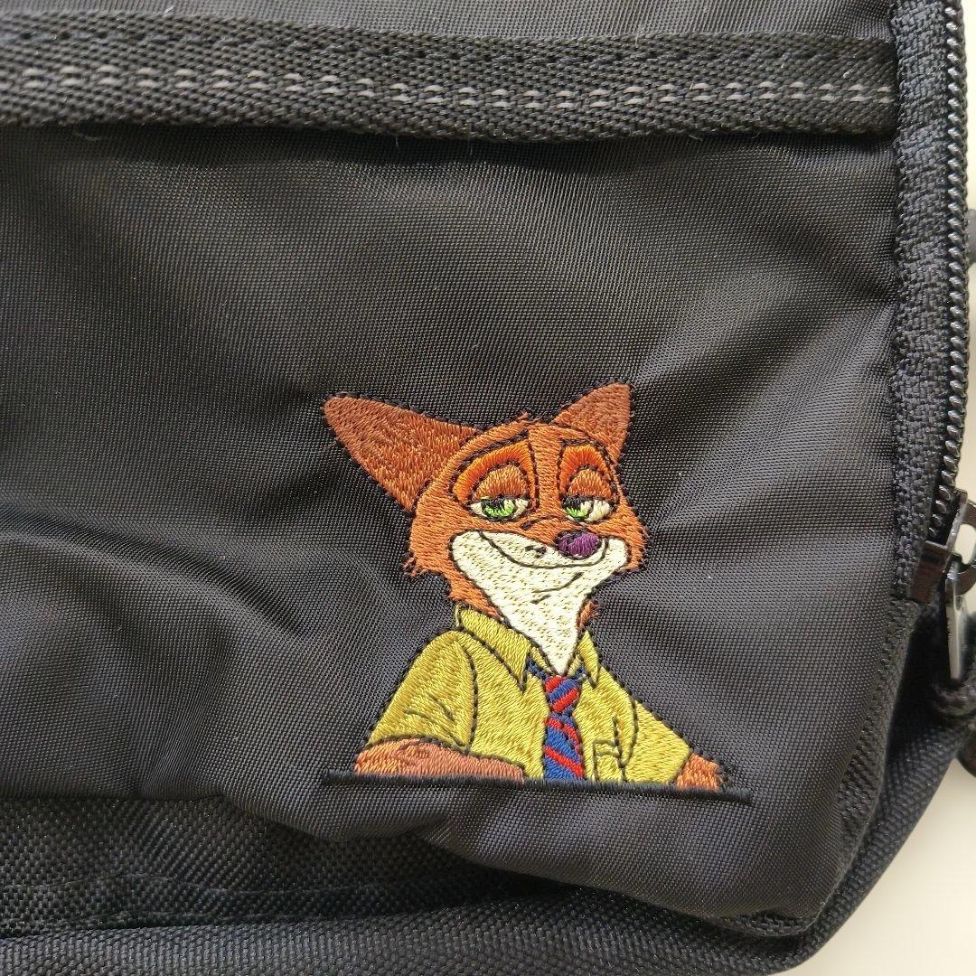 Coleman　ボディバッグ　ショルダーバッグ　ズートピア　ニック　刺繍