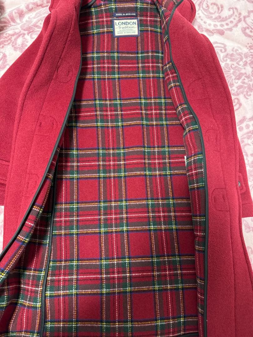 美品ロンドントラディション ダッフルコート フード付き