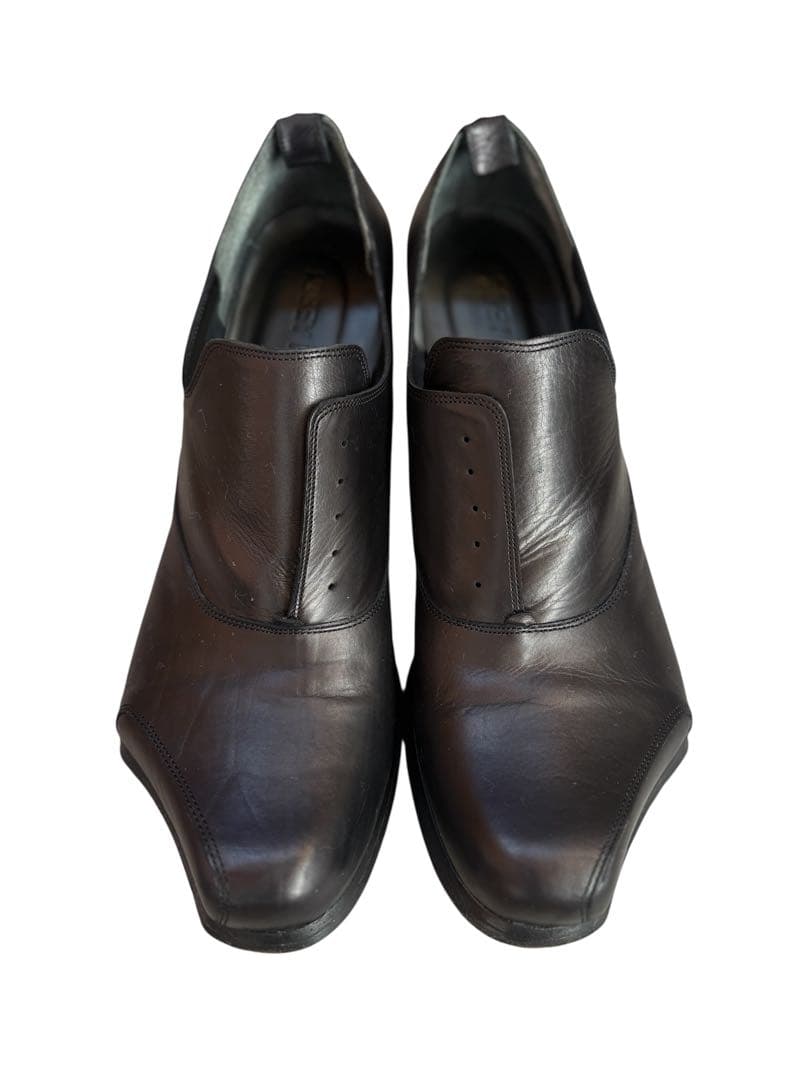 希少品 ISSEY MIYAKE 変形 レザーシューズ 革靴 イッセイミヤケ