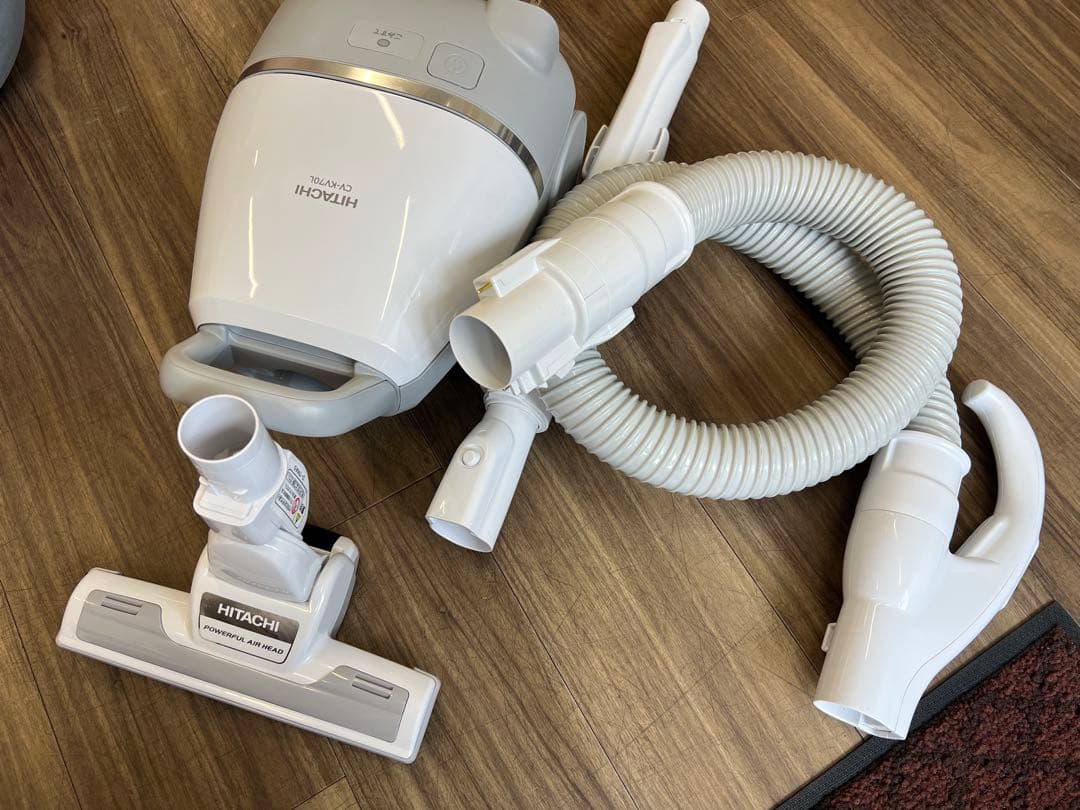 日立キャニスター掃除機紙パック式 CV-KV70L-W(2024年製)