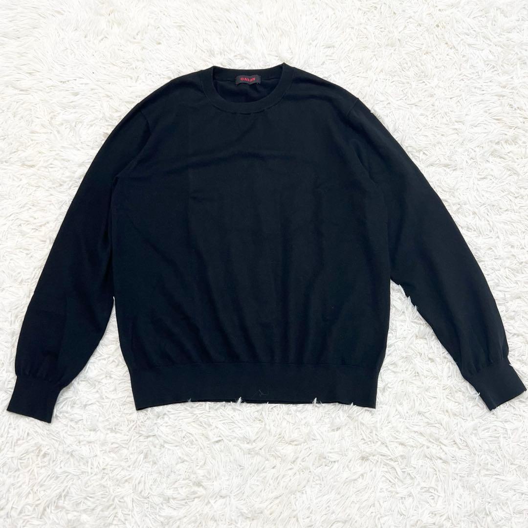 美品✨CABaN コットンカシミヤ プレーンクルーネックプルオーバー