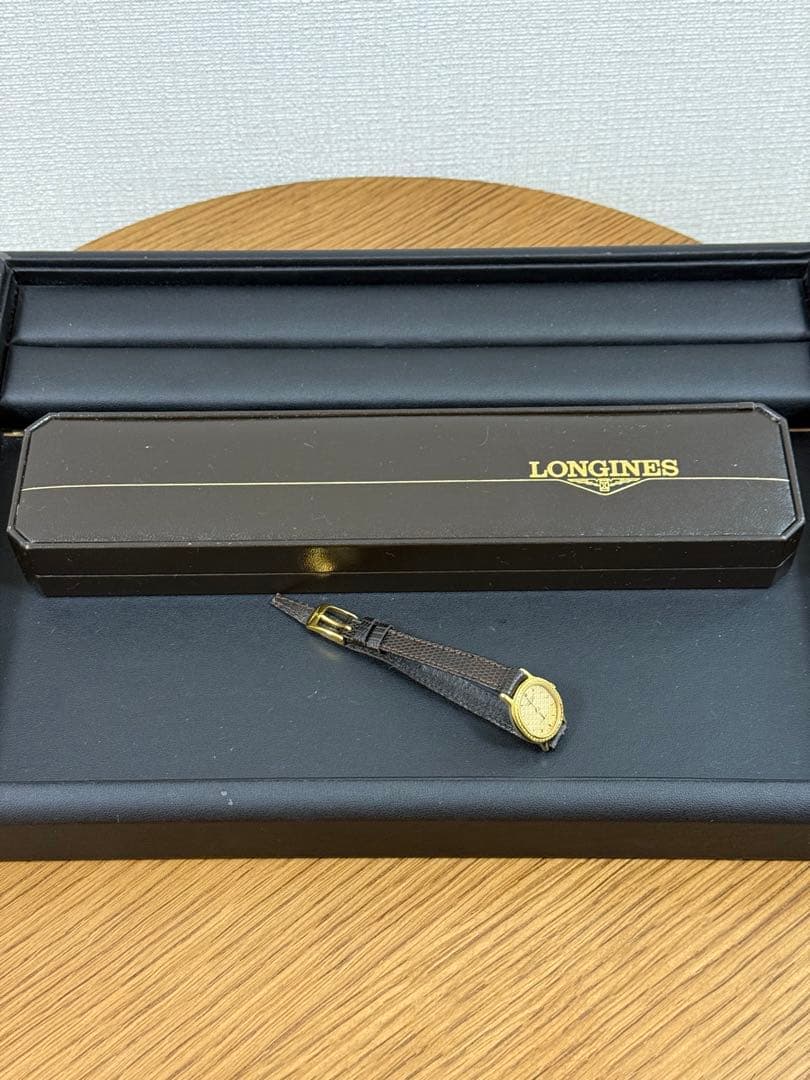 LONGINES アナログ時計 ゴールド/ブラウン 美品！