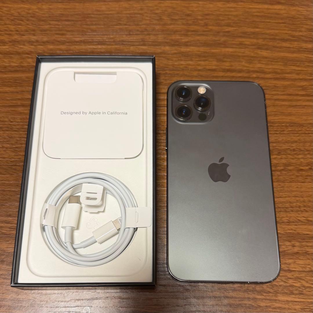 ［中古)iPhone 12 Pro 128GB 新品純正ケーブル付き