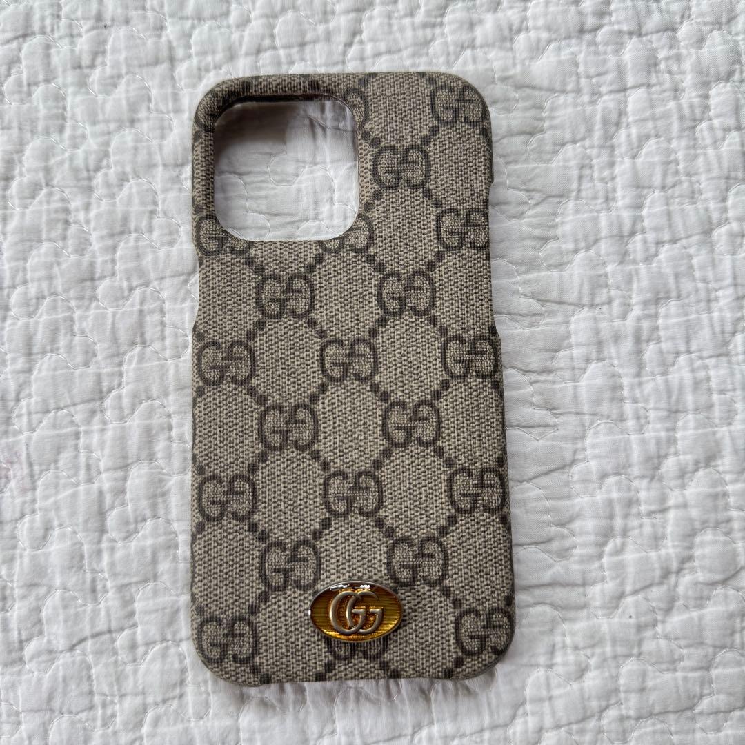 未使用GUCCI GGマーモント iPhone13 Proケース レザー