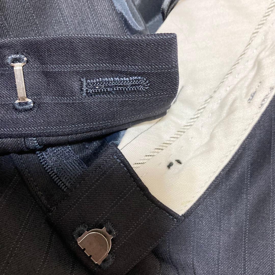 極美品♡ 23区 Bahariye パンツスーツ セットアップ ストライプ 紺