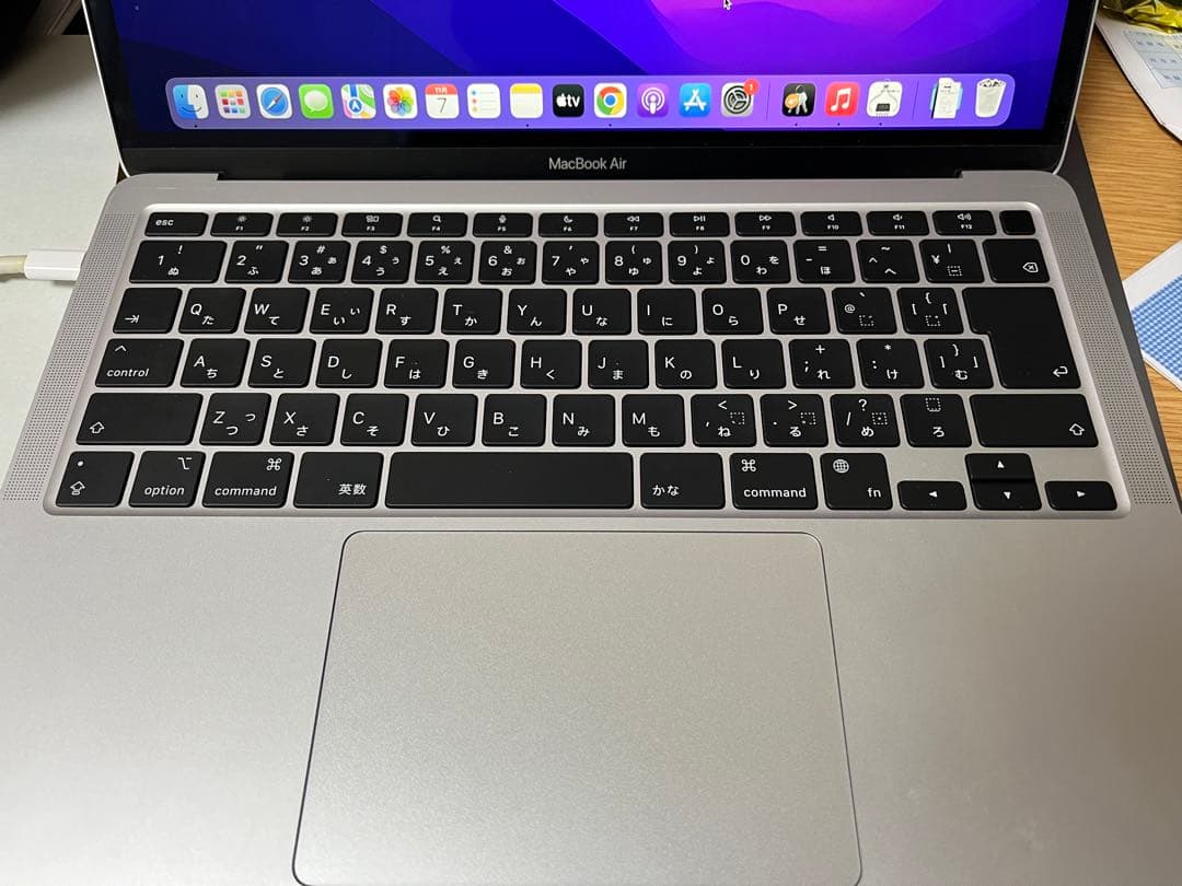 【美品】MacBook Air (M1, 2020) ，8GB，256GB